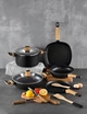 Сковорода для блинов Bergner Earth black BG-34626-BK 24 см черная 4835651 - изображение 6