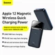Power Bank Baseus Magnetic Wireless 10000mAh 20W USB / USB Type C, Black (PPCX010103) 4773530 - зображення 6