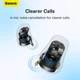 Наушники BASEUS Bowie True Wireless Earphones WM05 |BT5.2, 35/400mAh, ANC, 5h| (NGTW200002) 4756838 - изображение 7