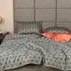 Постельное белье евро Viluta Сатин Египетский хлопок 3-E 220х200 см сиреневое 4628207 - изображение 3
