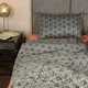 Постельное белье евро Viluta Сатин Египетский хлопок 3-E 220х200 см сиреневое 4628207 - изображение 4