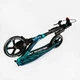Двухколесный складной самокат Best Scooter, фонарик, амортизатор. Black and turquoise (113199) 4490775 - изображение 8