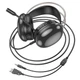Навушники HOCO Rich gaming headphones W109 RGB | AUX + USB, 2m | 4758625 - зображення 5