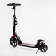 Двоколісний складаний самокат Best Scooter, ліхтарик, 2 амортизатори, дискове гальмо. Black and red (114292) - зображення 7