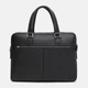 Мужская кожаная сумка Borsa Leather K16613-1-black 4422644 - изображение 3