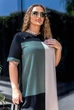 Сукня льон Lenato Balestra чорний з оливою 50-52 - изображение 3