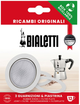 Zestaw Bialetti Uszczelka 3 szt + sitko do kawiarek aluminiowych na 12 kubków (1003000592) - obraz 1