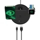 Док станция зарядка беспроводная Qi 3в1 Baseus Swan Magnetic 3-in-1 20W |Watch/AirPods/Phone| Черный - изображение 9