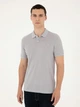 Поло длинное мужское Pierre Cardin G021SZ011-000-2072865(acik gri) L Серое (8683857791844) - изображение 4