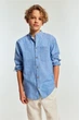 Рубашка H&M пх10266 синя 152 - зображення 1