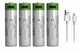 Аккумулятор 14500 3.7V с разъемом TYPE-C 700 mAh цена за блистер - 4 штуки + кабель TYPE-C - изображение 1