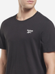 Koszulka męska bawełniana Reebok Identity Small Logo Tee 100054973 L Czarna (4065425535038) - obraz 4