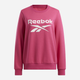 Світшот на флісі утеплений жіночий Reebok Identity Big Logo Fleece Crew 100205764 XS Рожевий (1200143878453) - зображення 1