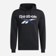 Худі утеплене чоловіче Reebok Identity Big Logo Fleece Hoodie 100206027 S Чорне (1200143879733) - зображення 1