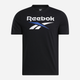 Футболка бавовняна чоловіча Reebok Identity Big Logo Tee 100206029 S Чорна (1200143952764) - зображення 4