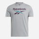 Koszulka męska bawełniana Reebok Identity Big Logo Tee 100206031 S Szara (1200143952887) - obraz 4