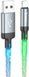 Кабель Hoco U112 Shine charging data cable for iP Gray (6931474788801) - изображение 1