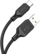 Кабель Hoco X90 Cool silicone charging data cable for Type-C Black (6931474788443) - зображення 3