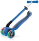 Дитячий 3-колісний самокат Globber Primo Foldable Lights Navy Blue, 432-100-3 - зображення 5