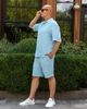 Чоловічий костюм з креп жатки Блакитний Maybel 3XL 0011 (2337_4) - зображення 6
