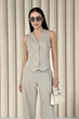 Стильний жіночий жилет Jadone Fashion Манго S бежевий - зображення 3