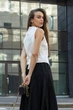Стильний жіночий жилет Jadone Fashion Mango S білий - зображення 6