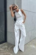 Стильний костюм Jadone Fashion Макі Велет XS білий - зображення 6