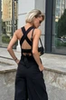 Стильний костюм Jadone Fashion Макі Велет M чорний - зображення 5