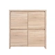 Комод Каспиан BRW (Black Red White) KOM4D Дуб сонома 105х41х113 см - изображение 4