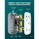 Подовжувач - мережевий фільтр Profit SC3416 65W 3 розетки + 4 порти 2Type-C+2USB 2 метри - зображення 5