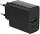 Ładowarka Gembird PD 20W USB-A + Type-C (TA-UC-PDQC20-01-BK) - obraz 1