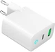 Сетевое зарядное устройство Gembird PD 20W USB-А + Type-C (TA-UC-PDQC20L-W-01) - изображение 4