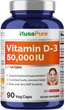 Вітамін D3 преміум-класу NusaPure Vitamin D3 50,000 IU 90 капсул - зображення 1