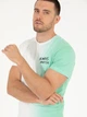 Футболка бавовняна довга чоловіча Pierre Cardin 50262634-VR092 L Білий/Зелений - зображення 4