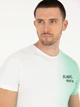 Футболка бавовняна довга чоловіча Pierre Cardin 50262634-VR092 L Білий/Зелений - зображення 5