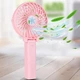 Портативный мини вентилятор ручной аккумуляторный mini fan розовый - изображение 1