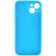Чехол Fiji Silicone Case Full Camera для Apple iPhone 15 бампер накладка с защитой камеры Light Blue - изображение 2
