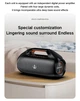 Беспроводная портативная Bluetooth колонка xdobo Kungfu IPX7 |BT5.3, 160W, TWS, USB/AUX, 20h| Черный - изображение 14