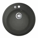 Мойка для кухни GROHE гранитная K200 510x510мм круглая врезная с сифоном черная 31656AT0 - изображение 1