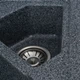 Мойка для кухни PLATINUM гранитная 9950 PANDORA 990x500мм угловая врезная без сифона на полторы чаши графит PLS-A25183 - изображение 5