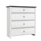 Комод Порто BRW (Black Red White) KOM4S Джанні + Сосна ларико 89х40х94 см - зображення 2