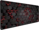 Игровая поверхность (Коврик для мышки) SHLab Black and Red Hexagons SHM-623 (70х30 см) (36654) - изображение 1