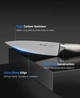 Набір ножів Emojoy KC-KS30 FROST SERIES German Stainless Gray у дерев'яній колоді із вбудованою точилкою 15 предметів - зображення 6