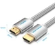 Кабель HDMI Vention 15м 4K обплетення Silver Metal Type Сріблястий (LKMTR_825825) - зображення 2