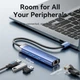 Хаб USB 3.0 -> 3xUSB 3.0/RJ45/USB-C Hub Blue Aluminum Alloy 5-in-1 Vention - зображення 6