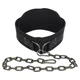 Пояс для обтяжень DIP BELT SOFT STRAP EZOUS (ширина-16см, довжина 80см, з ланцюгом, вага 1050гр, чорний) (N-03) - зображення 3