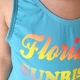 Купальник детский слитный с надписью Florida 122-128 голубой - изображение 2