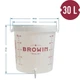Ємність для бродіння 30 л з кришкою краном та гідрозатвором Browin - зображення 9