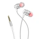 Проводные вакуумные наушники Hoco M85 Silver - изображение 1