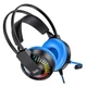 HOCO W105 Joyful Gaming Игровые Наушники с Микрофоном и LED Подсветкой (Черно-Синие) - изображение 2